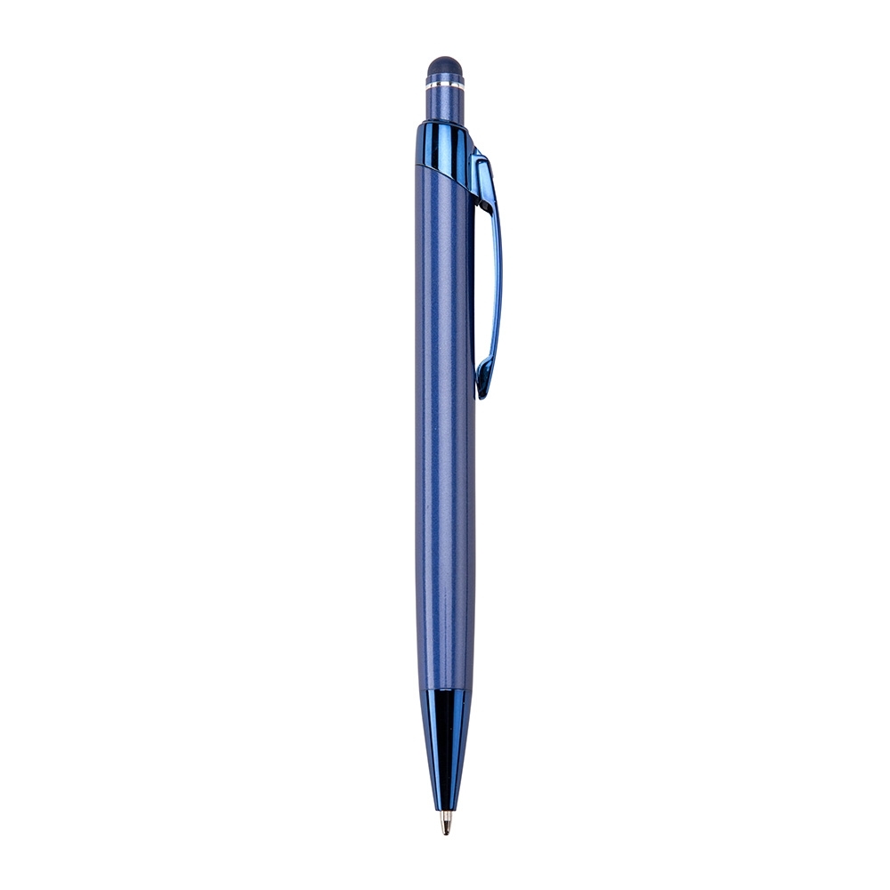 Caneta Metal Touch 1x9cm Personalizada Azul | Personalizado com Logo | Personizi