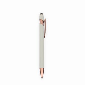Caneta Metal Touch Personalizada Mod.4 Cinza Claro | Personalizado com Logo | Personizi