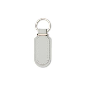 Chaveiro de Couro Sintético Personalizado Branco | Personalizado com Logo | Personizi