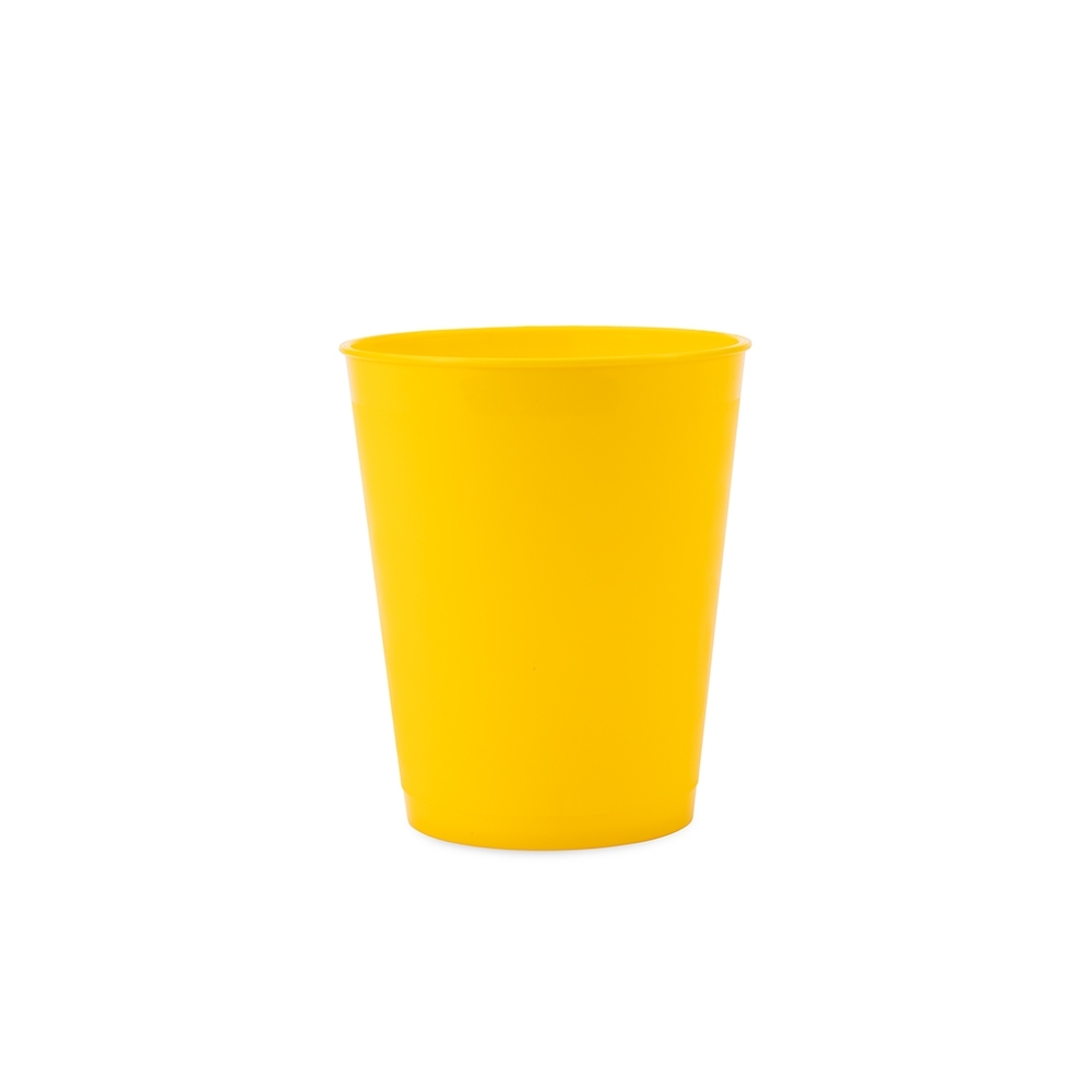 Copo Plástico 450ml Personalizado Amarelo | Personalizado com Logo | Personizi
