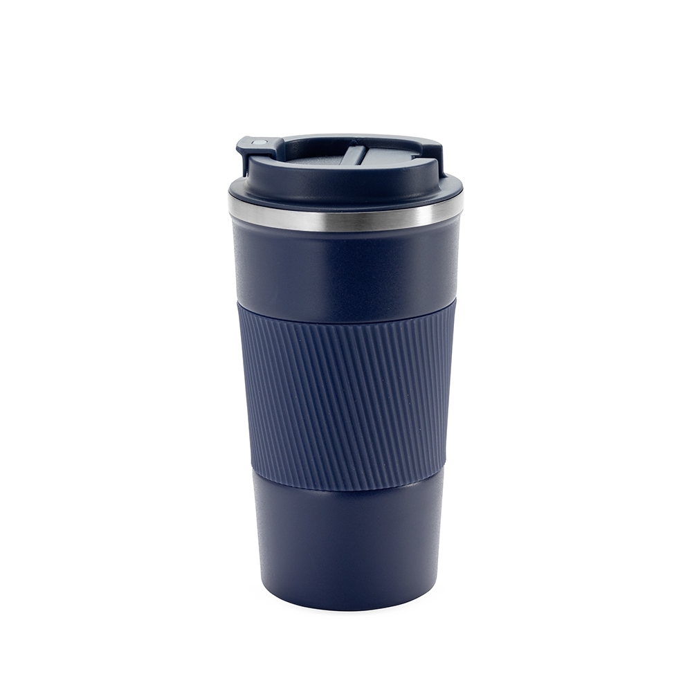 Copo Térmico 500ml com Luva Removível Personalizado Azul | Personalizado com Logo | Personizi