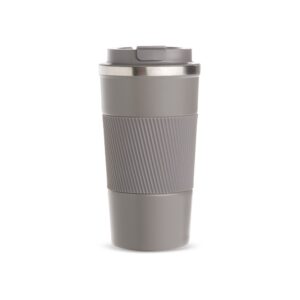 Copo Térmico 500ml com Luva Removível Personalizado Cinza | Personalizado com Logo | Personizi