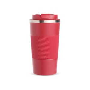 Copo Térmico 500ml com Luva Removível Personalizado Vermelho | Personalizado com Logo | Personizi