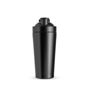 Coqueteleira Inox 900ml Personalizado Preto | Personalizado com Logo | Personizi