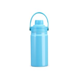 Garrafa Térmica 400ml Personalizada Mod.3 Azul Claro | Personalizado com Logo | Personizi
