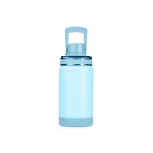 Garrafa Térmica 400ml Personalizada Mod.3 Azul Claro | Personalizado com Logo | Personizi