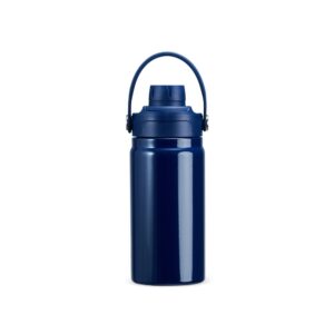 Garrafa Térmica 400ml Personalizada Mod.3 Azul Marinho | Personalizado com Logo | Personizi