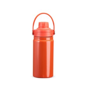 Garrafa Térmica 400ml Personalizada Mod.3 Laranja | Personalizado com Logo | Personizi