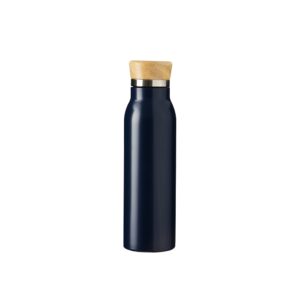 Garrafa Térmica 600ml Personalizada Mod.3 Azul Marinho | Personalizado com Logo | Personizi