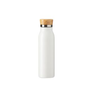 Garrafa Térmica 600ml Personalizada Mod.3 Branco | Personalizado com Logo | Personizi