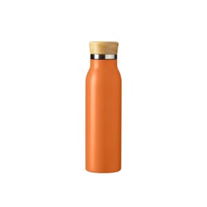 Garrafa Térmica 600ml Personalizada Mod.3 Laranja | Personalizado com Logo | Personizi