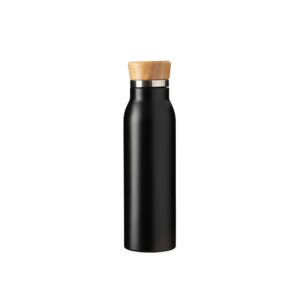Garrafa Térmica 600ml Personalizada Mod.3 Preto | Personalizado com Logo | Personizi