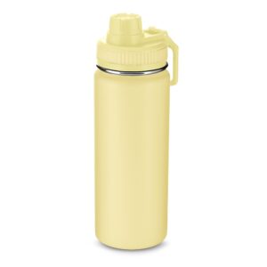 Garrafa Térmica Inox 570ml Personalizada Amarelo | Personalizado com Logo | Personizi
