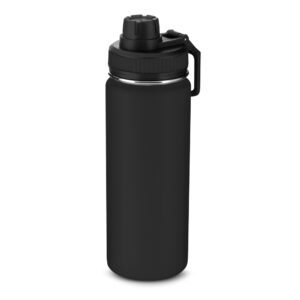 Garrafa Térmica Inox 570ml Personalizada Preto | Personalizado com Logo | Personizi