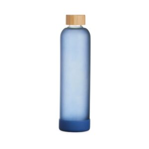 Garrafa de Vidro Personalizada Azul | Personalizado com Logo | Personizi