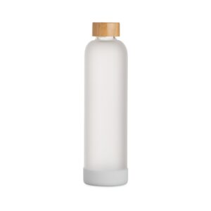 Garrafa de Vidro Personalizada Branco | Personalizado com Logo | Personizi
