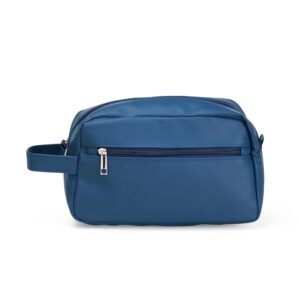 Nécessaire Couro Sintético 20x25cm Personalizado Azul | Personalizado com Logo | Personizi