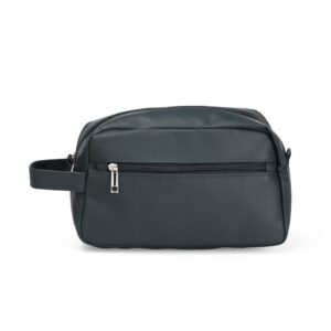 Nécessaire Couro Sintético 20x25cm Personalizado Cinza | Personalizado com Logo | Personizi