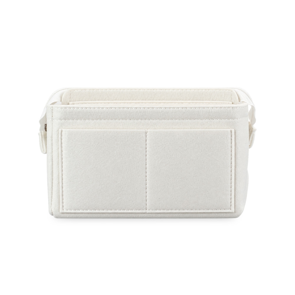 Nécessaire Organizadora Feltro 13x21cm Personalizado Branco | Personalizado com Logo | Personizi