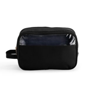 Nécessaire Poliuretano 25x16cm Personalizado Preto | Personalizado com Logo | Personizi