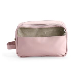 Nécessaire Poliuretano 25x16cm Personalizado Rosa | Personalizado com Logo | Personizi