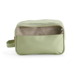 Nécessaire Poliuretano 25x16cm Personalizado Verde | Personalizado com Logo | Personizi