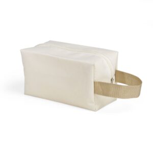 Nécessaire de Nylon 12x19cm Personalizado Bege | Personalizado com Logo | Personizi
