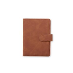 Porta-passaporte em Couro Sintético 15x11cm Personalizado Marrom | Personalizado com Logo | Personizi