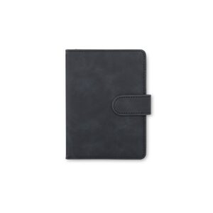 Porta-passaporte em Couro Sintético 15x11cm Personalizado Preto | Personalizado com Logo | Personizi