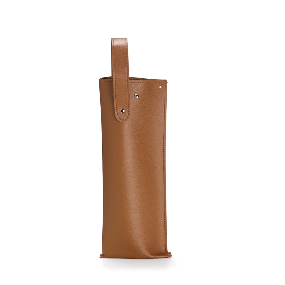 Porta-Vinho PU 38x15cm Personalizado Marrom | Personalizado com Logo | Personizi