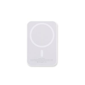 Power Bank com Carregamento via Indução Personalizado Branco | Personalizado com Logo | Personizi