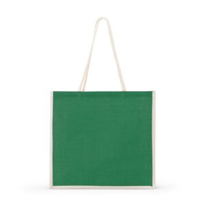 Sacola de Juta 35x36cm Personalizada Verde | Personalizado com Logo | Personizi