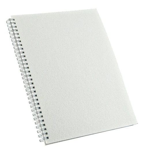 Caderno Grande Permanente 20x28cm Personalizado Branco | Personalizado com Logo | Personizi