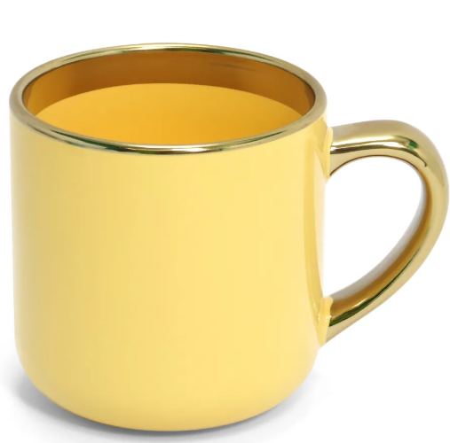 Caneca Imperial Cerâmica Amarela 400ml Personalizada Amarelo | Personalizado com Logo | Personizi