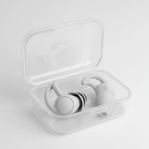 Tampo de Ouvido Protetor Auricular Silicone Antirruído Branco | Personalizado com Logo | Personizi