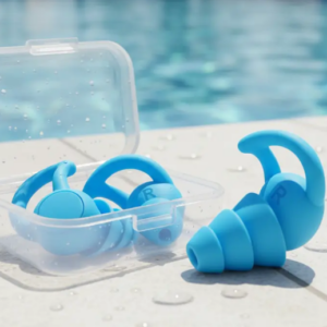 Tampo de Ouvido Protetor Auricular Silicone Antirruído Azul | Personalizado com Logo | Personizi