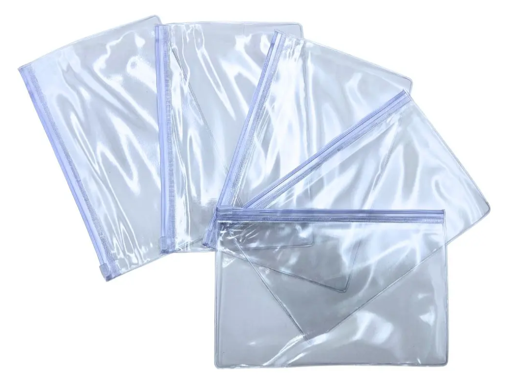 Pastas Zip Zap 15x22 cm - KIT 10 Unidades Transparente | Personalizado com Logo | Personizi