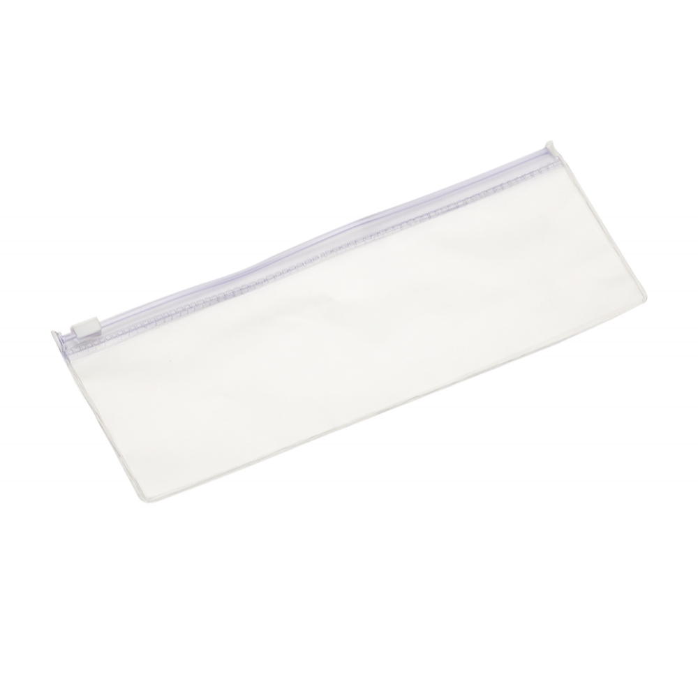 Estojo Plastico Zip Zap "Tamanho P" 22x8cm Personalizado Transparente | Personalizado com Logo | Personizi