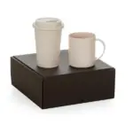 Kit com Copo e Caneca em Fibra de Bambu Personalizada | Personalizado com Logo | Personizi