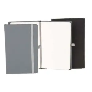 Caderneta S/ Pauta 9,5X15,5CM Personalizado Cinza | Personalizado com Logo | Personizi