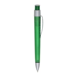 Caneta Plástica 14x13cm Personalizada Verde | Personalizado com Logo | Personizi