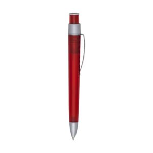 Caneta Plástica 14x13cm Personalizada Vermelho | Personalizado com Logo | Personizi