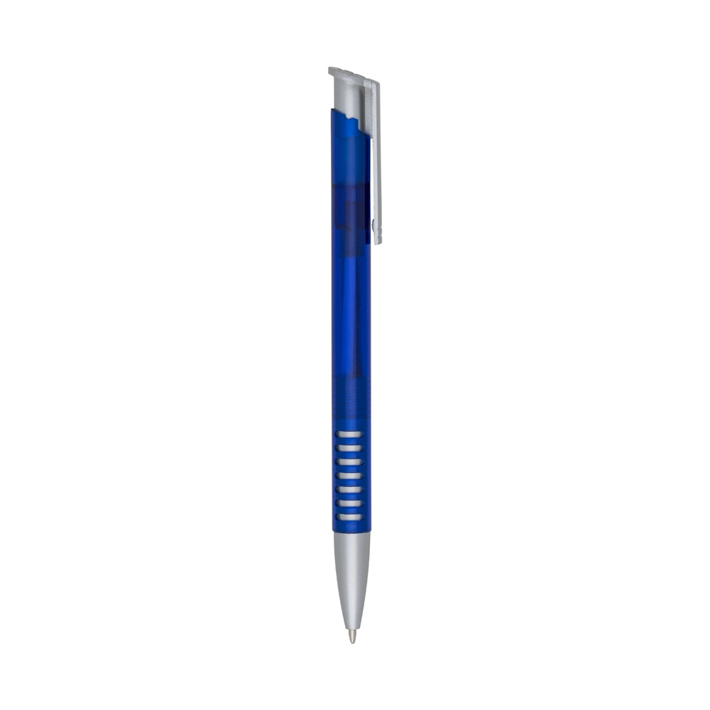 Caneta Plástica 14x14cm Personalizada Mod.2 Azul | Personalizado com Logo | Personizi
