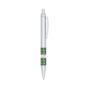 Caneta Plástica 14x4cm Personalizada Verde | Personalizado com Logo | Personizi