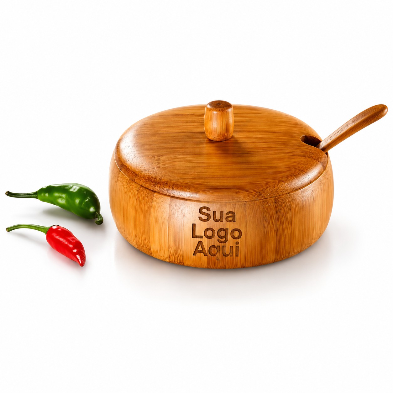 Farinheira em Bambu Barcelona 0,4L 2 Pçs Personalizado Única | Personalizado com Logo | Personizi