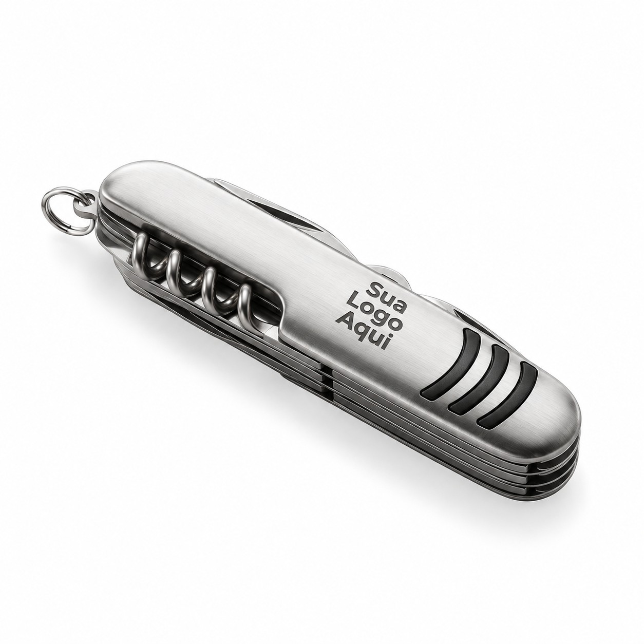 Canivete em Aço Inox com 11 Funções Personalizado Única | Personalizado com Logo | Personizi
