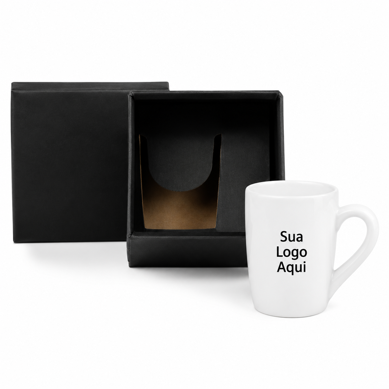 Caneca em Cerâmica 230ml Personalizada Branca | Personalizado com Logo | Personizi
