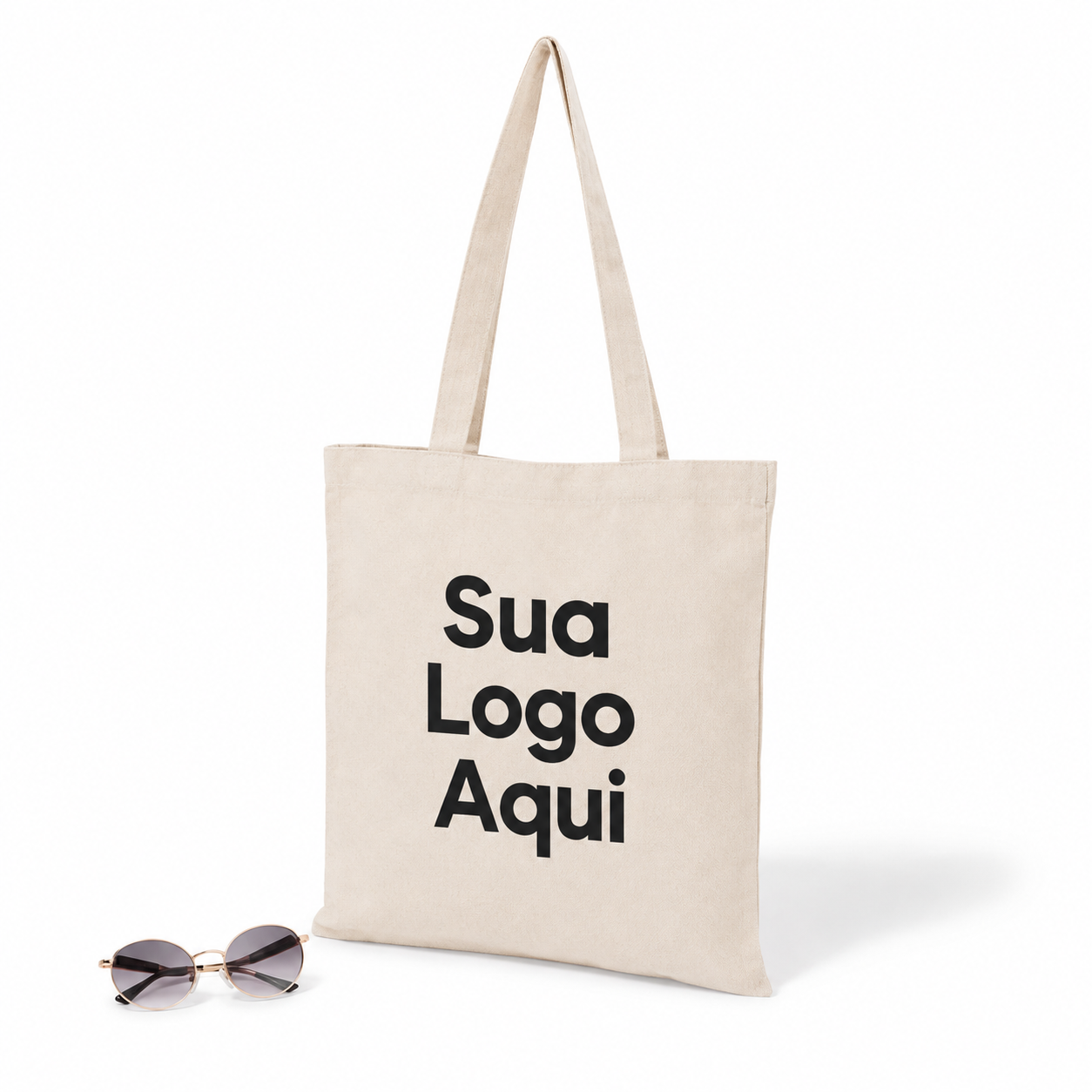 Sacola / Ecobag em Algodão Reciclado 38X42CM Personalizada Única | Personalizado com Logo | Personizi