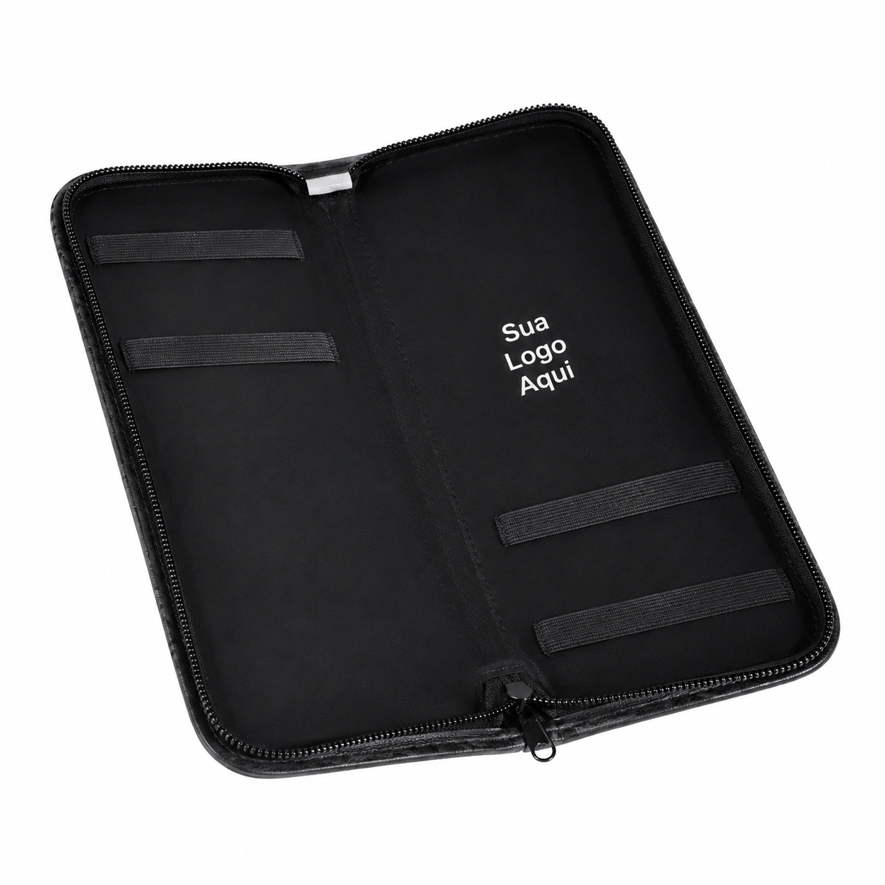 Estojo em Material Sintético para 6 Peças 37x32cm Personalizado Preto | Personalizado com Logo | Personizi