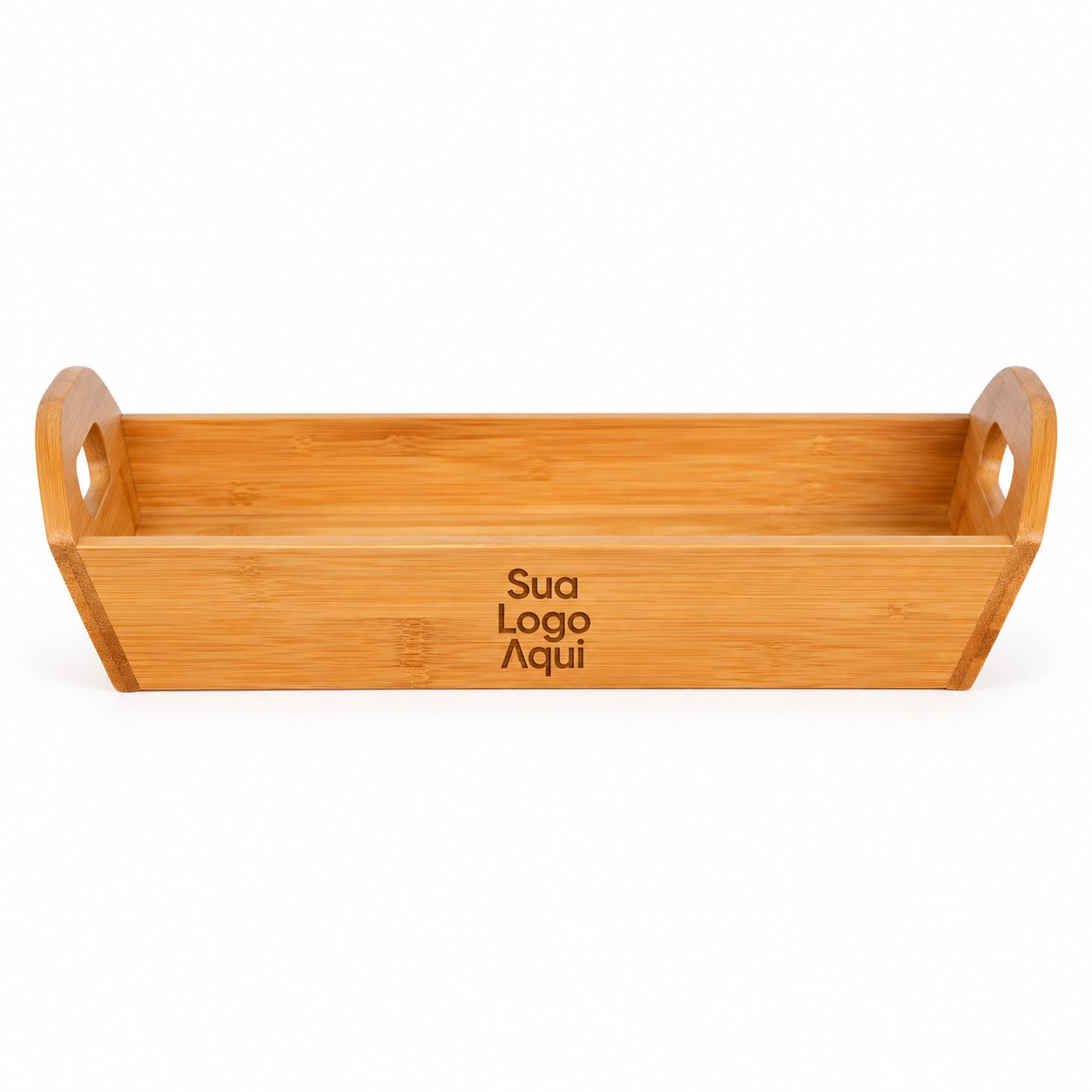 Bandeja para Pães em Bambu 30x15cm Personalizado Única | Personalizado com Logo | Personizi